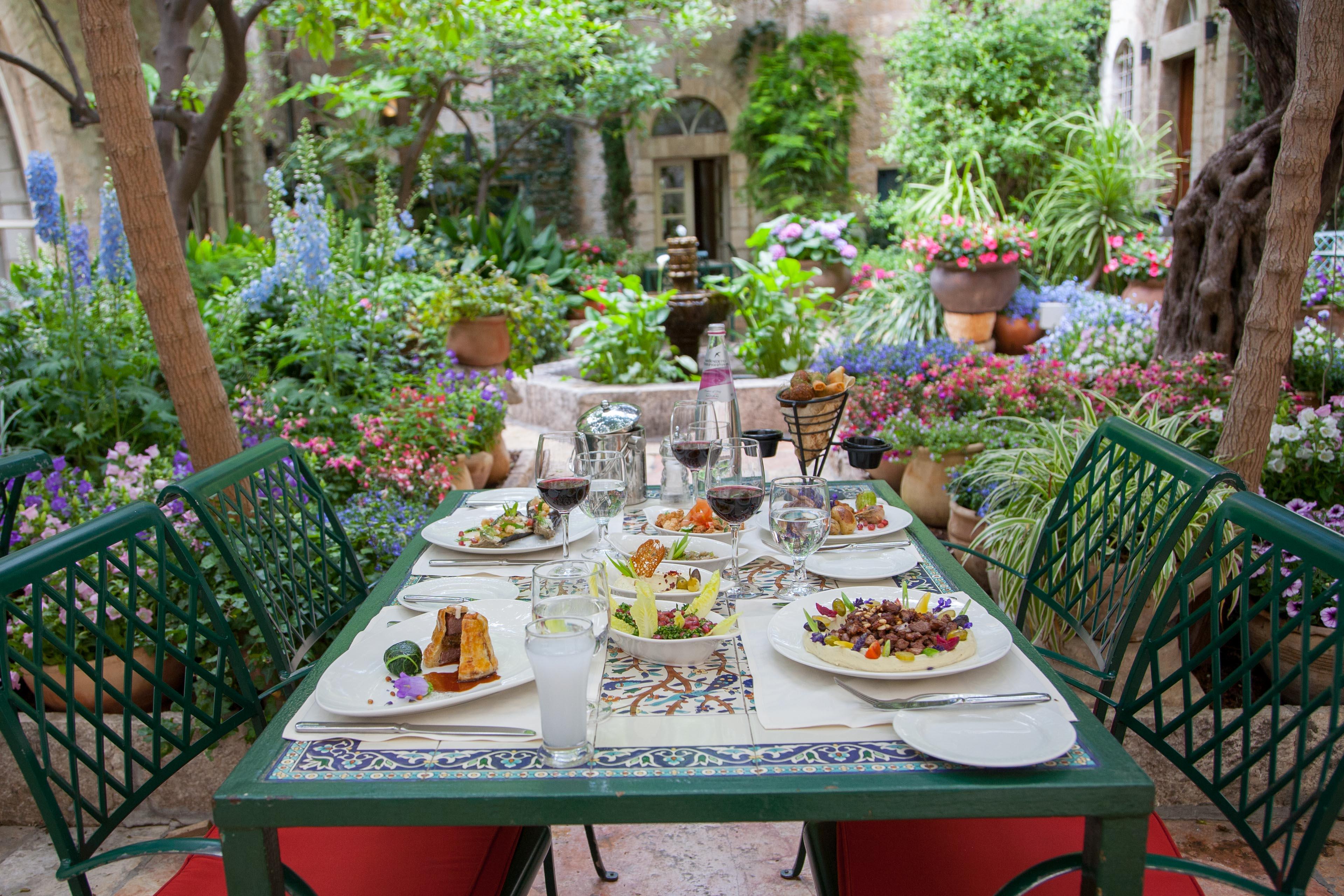 The American Colony Hotel - Small Luxury Hotels Of The World Yerusalem Bagian luar foto A table set for dinner